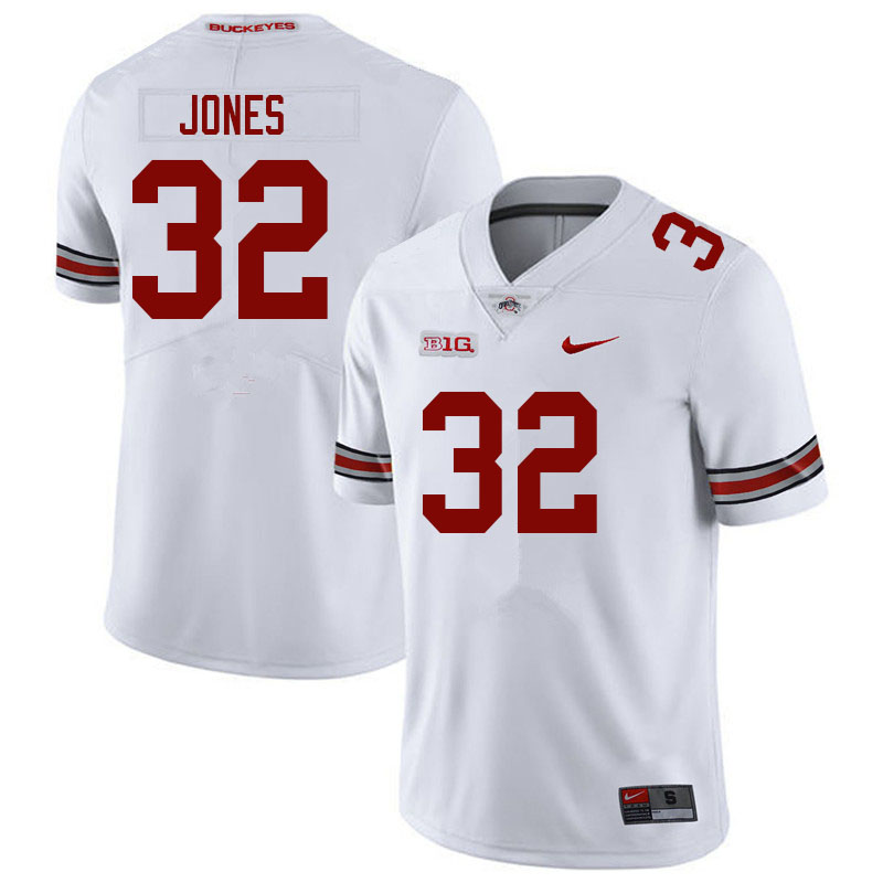Ohio State Buckeyes #32 Brenten Jones College Football Jerseys Sale-White